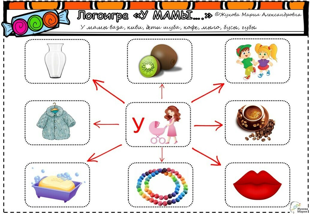 Логоигра "У мамы..."